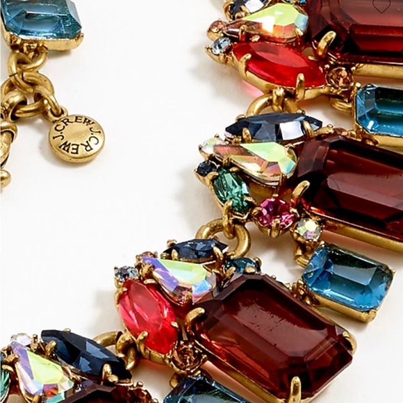 ** sold out ** Brand New J. CREW Cluster Drop Stone Necklace (NWT) - Picture 5 of 10